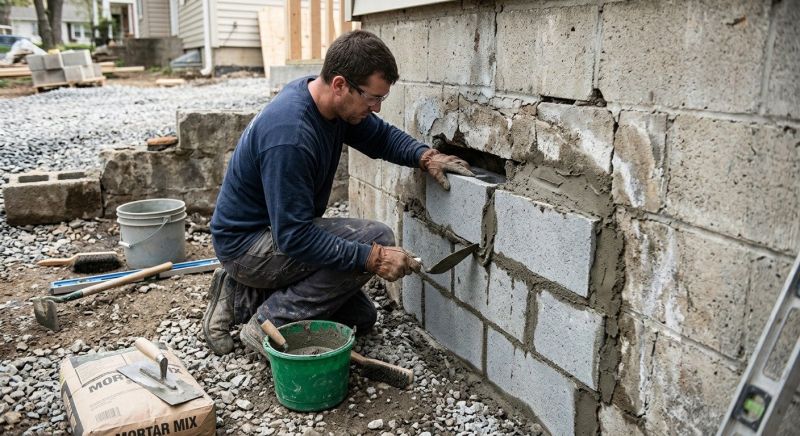 Block Wall Repair in Boyertown, PA
