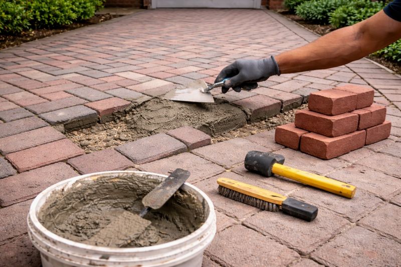 Brick Flatwork Repair in Doylestown, PA