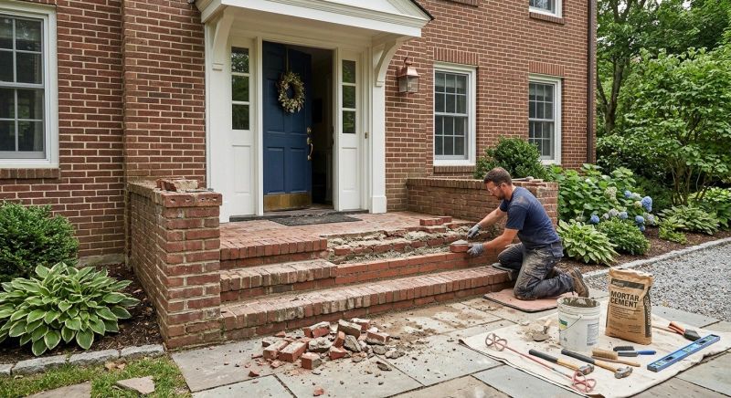 Brick Flatwork Repair in Gilbertsville, PA