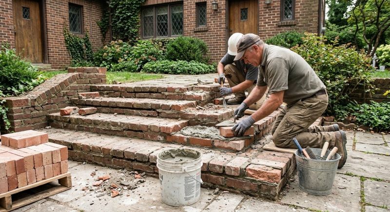 Brick Stairs Repair in Doylestown, PA