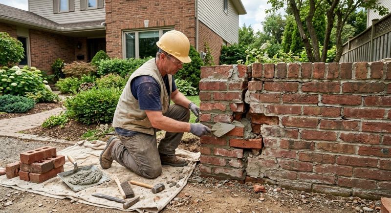 Brick Wall Repair in Havertown, PA