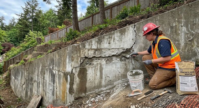 Retaining Wall Repair in Quakertown, PA