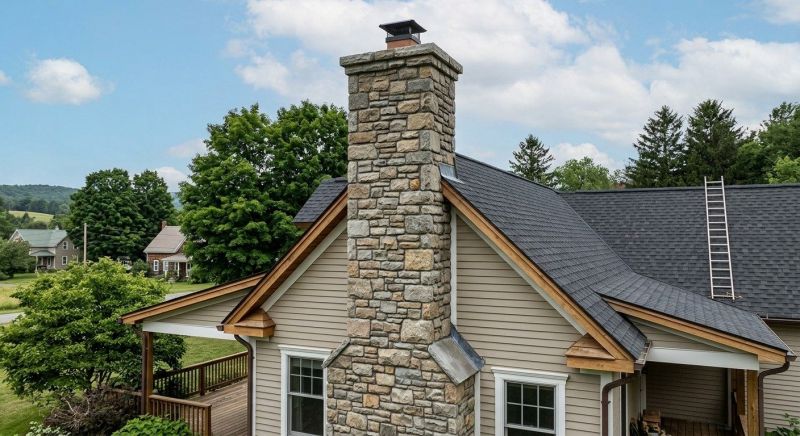 Stone Chimney Installation in North Wales, PA