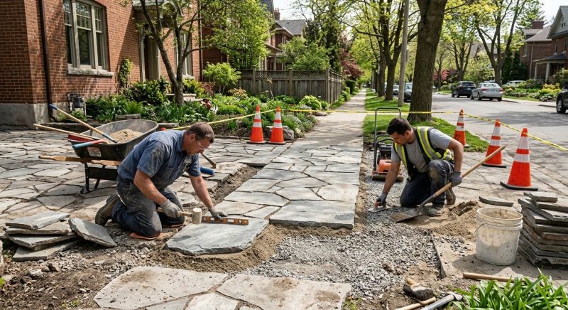 Stone Walkway Repair in Montgomery County, PA